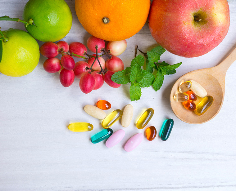 วิตามินและแร่ธาตุต่างๆ